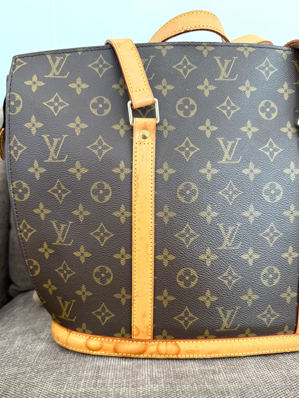 Authentic Louis Vuitton Babylone tote bag M51102 brown monogram LV canvas - Picture 6 of 16